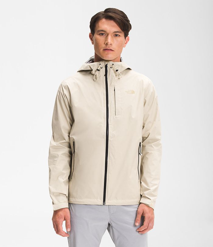 The North Face Rain Jacket Alta Vista Beige - Mens - Thailand OYMDC-5184